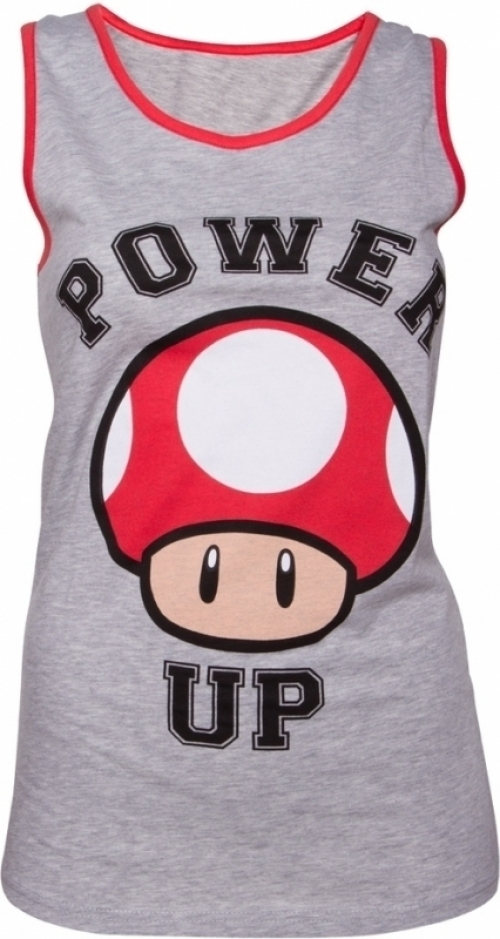 Difuzed Nintendo Power Up Grey Tanktop Women