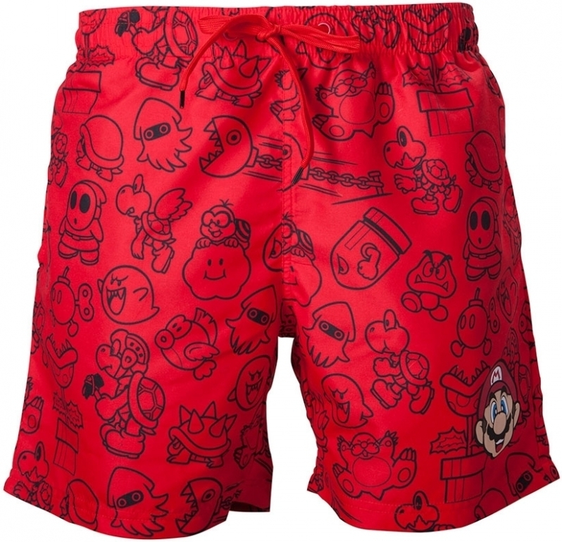 Difuzed Nintendo - Red Mario Swimshort