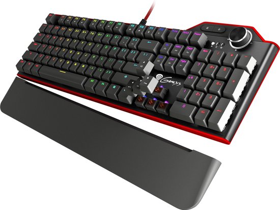 Genesis RX85 RGB toetsenbord USB QWERTY US International - Zwart