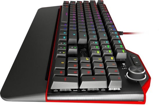 Genesis RX85 RGB toetsenbord USB QWERTY US International - Zwart