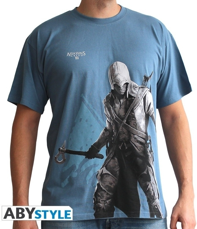 Abystyle Assassin's Creed - Conner Stand Up Men's T-shirt Blue