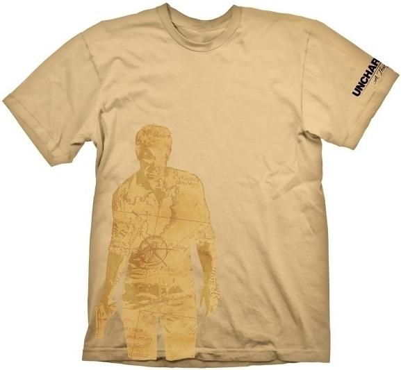 Gaya Entertainment Uncharted 4: A Thief's End T-Shirt Nathan Drake Map