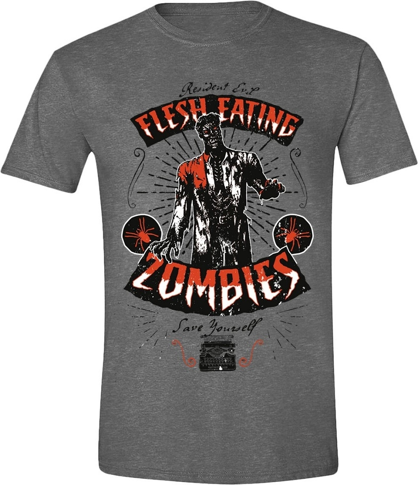 Gildan Softstyle Resident Evil - Flesh Eating Zombies Men T-Shirt Grey