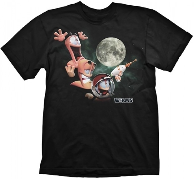 Gaya Entertainment T-Shirt Worms - Three Worms Moon, black,