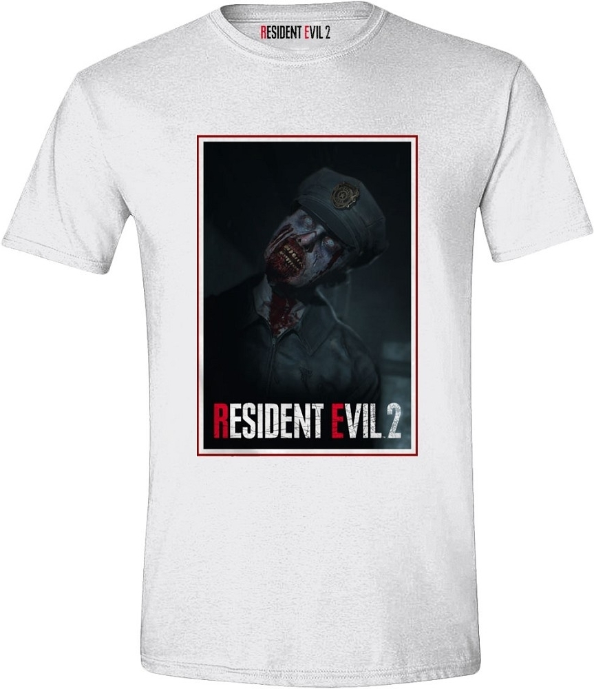 Gildan Softstyle Resident Evil 2 Remake - Zombie Cop Men T-Shirt White