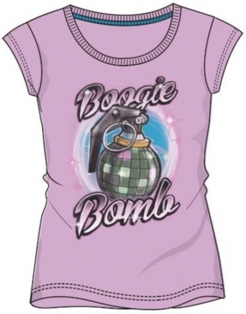 Hole in the Wall Fortnite - Boogie Bomb Pink Kids Girls T-Shirt