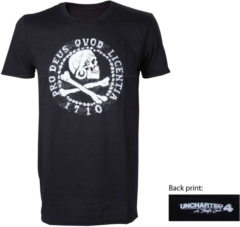 Difuzed Uncharted 4 - Skull Logo T-shirt