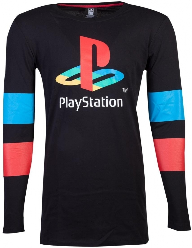 Difuzed Playstation - Logo & Arms Striped Longsleeve T-shirt
