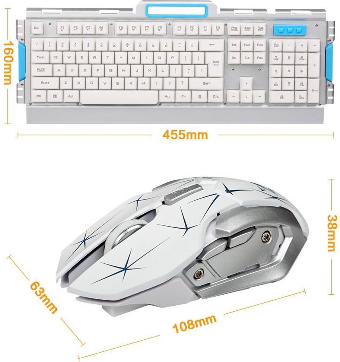 HK50 Toetsenbord Qwerty – Game Keyboard voor PC / Gaming Computer, Laptop