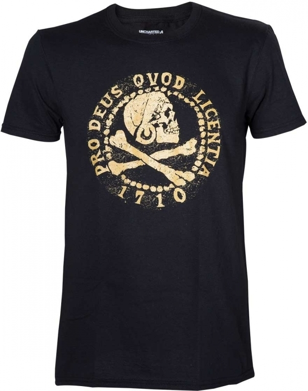 Difuzed Uncharted 4 - Pro Deus Qvod Licentia T-shirt