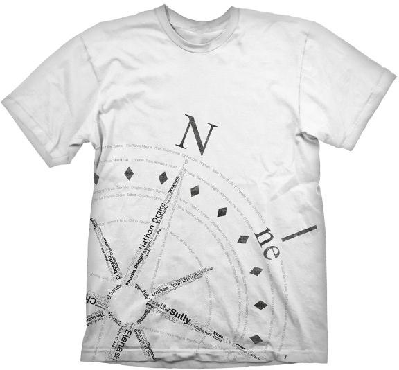 Gaya Entertainment Uncharted 4: A Thief's End T-Shirt Compass