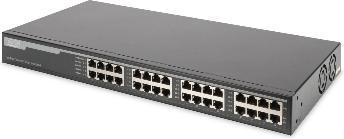 Assmann Digitus DN-95116 netwerk-switch Gigabit Ethernet (10/100/1000) 1U Power over Ethernet (PoE) - Grijs