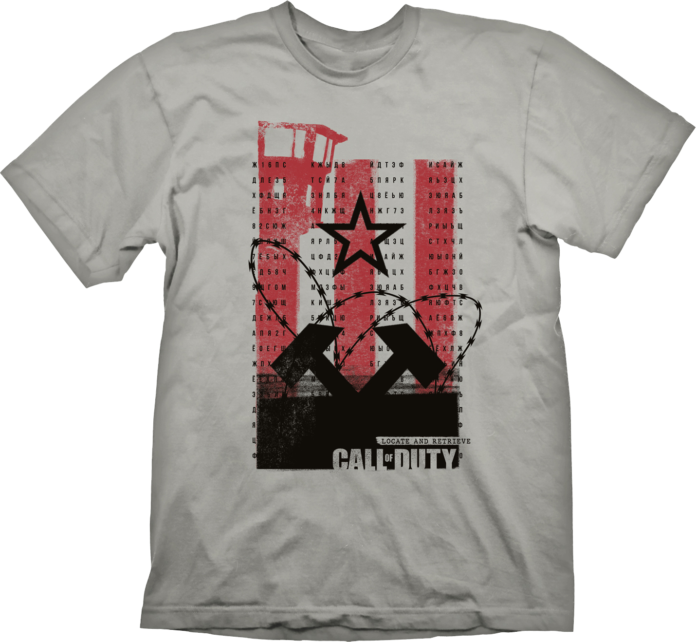 Gaya Entertainment Call of Duty Black Ops Cold War - Wall Light Grey T-Shirt