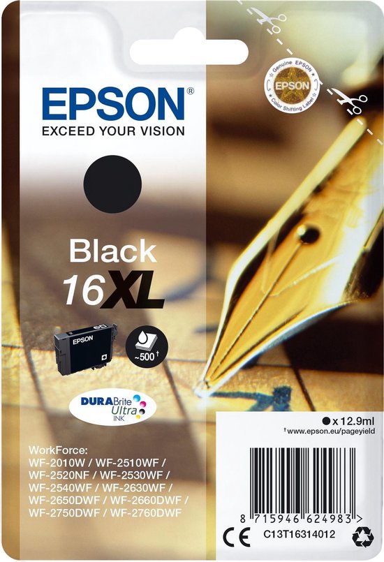 Epson 16XL Cartridge - Negro