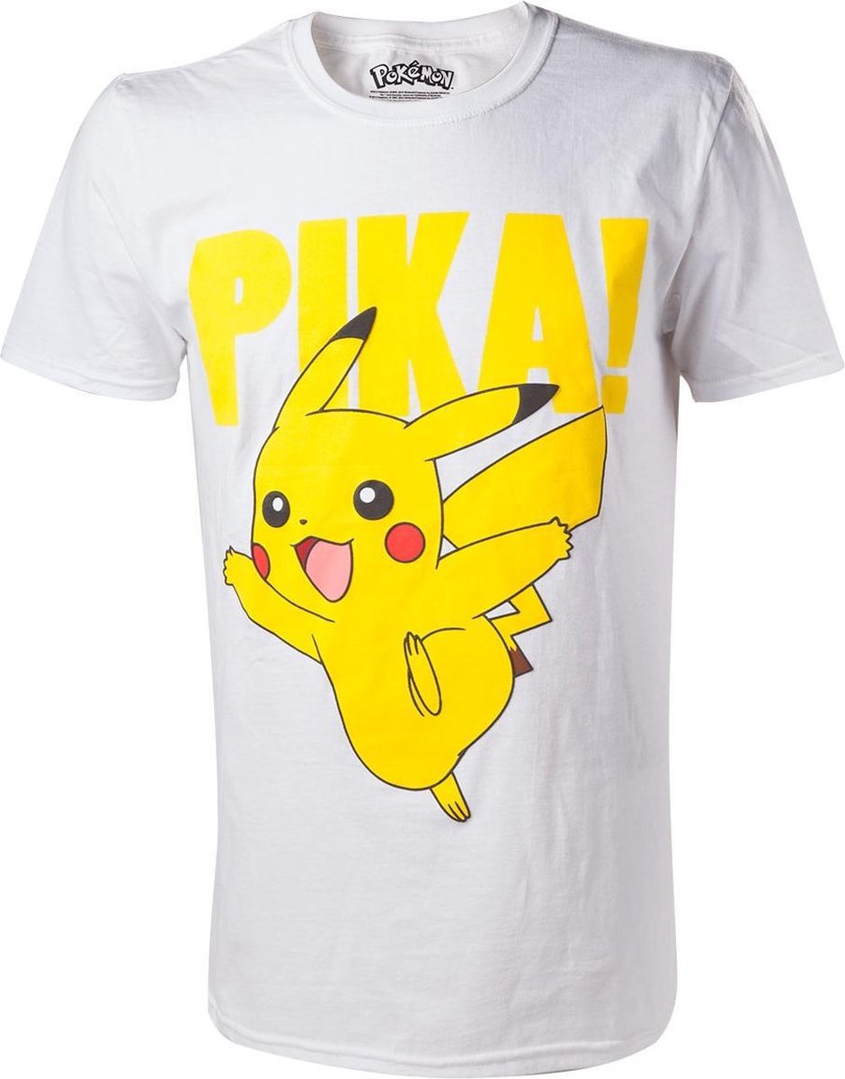 Difuzed Pokemon - Pikachu Printed Crewneck T-Shirt