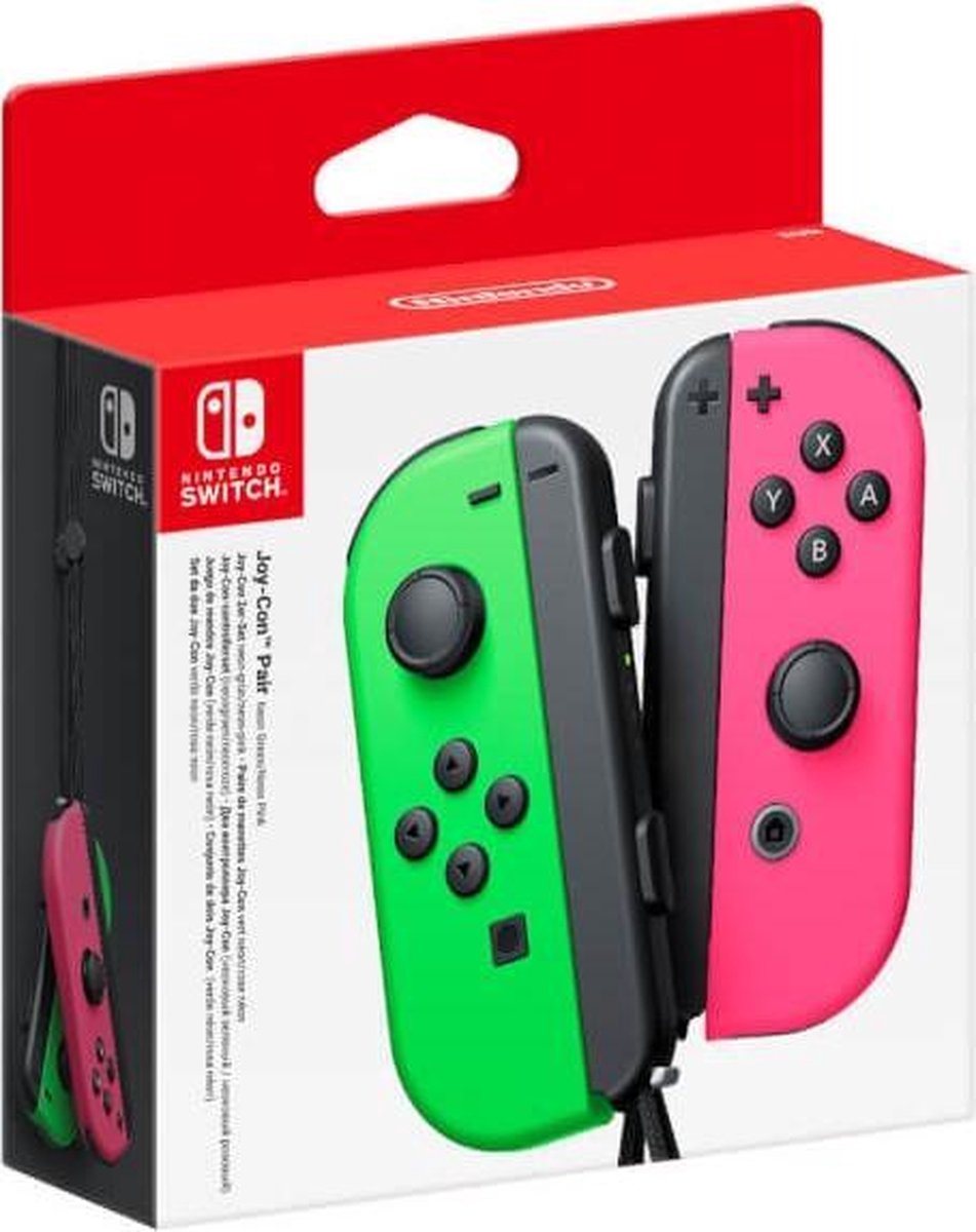 Nintendo Switch Joy-Con set Splatoon Groen / - Roze