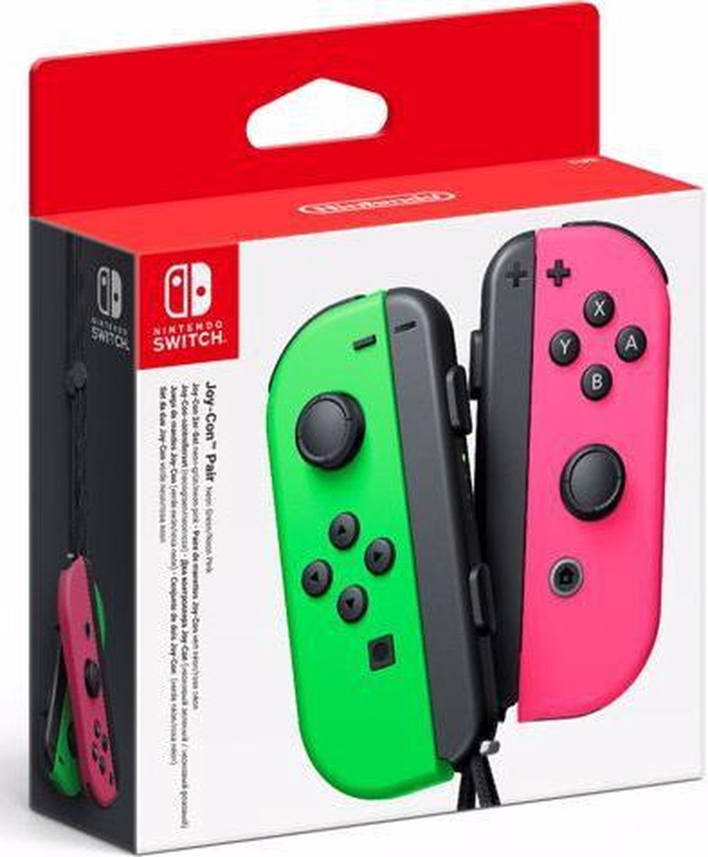 Nintendo Switch Joy-Con set Splatoon Groen / - Roze