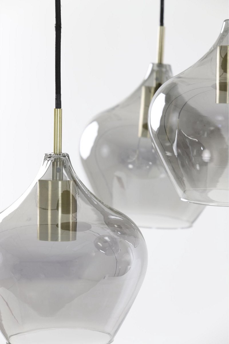 Trendhopper Hanglamp Rolf 5-lichts rond - Grijs