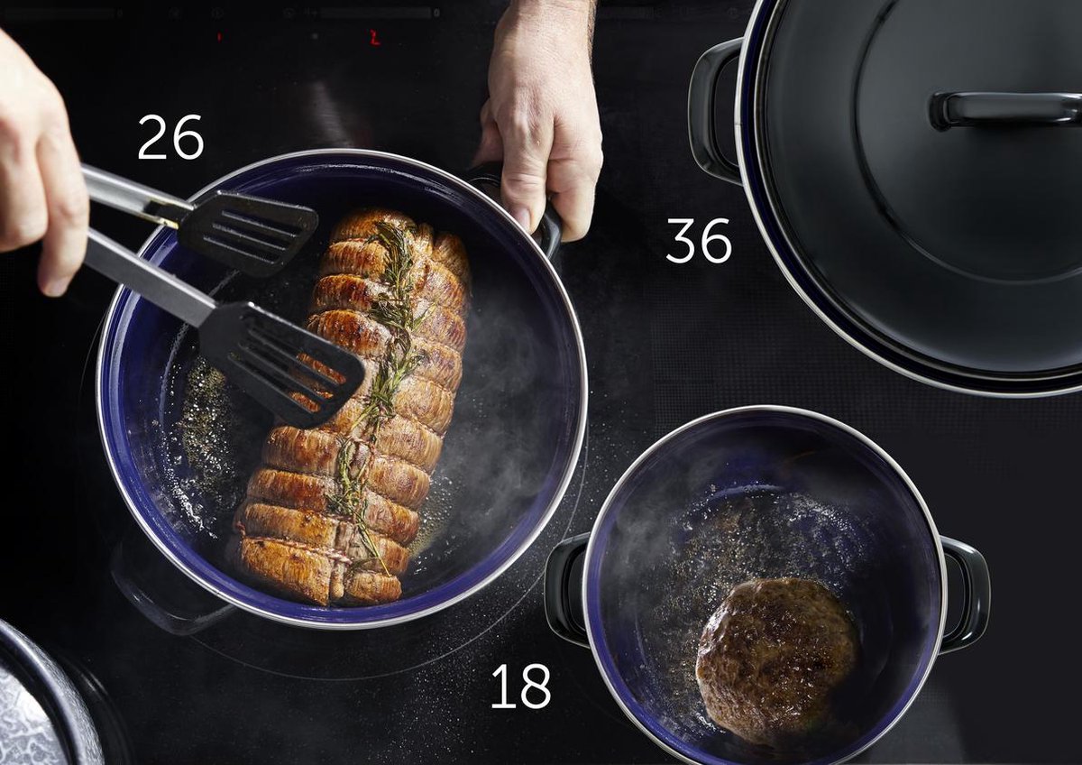 Bk Fortalit Stoof/Braadpan 24 cm - Zwart