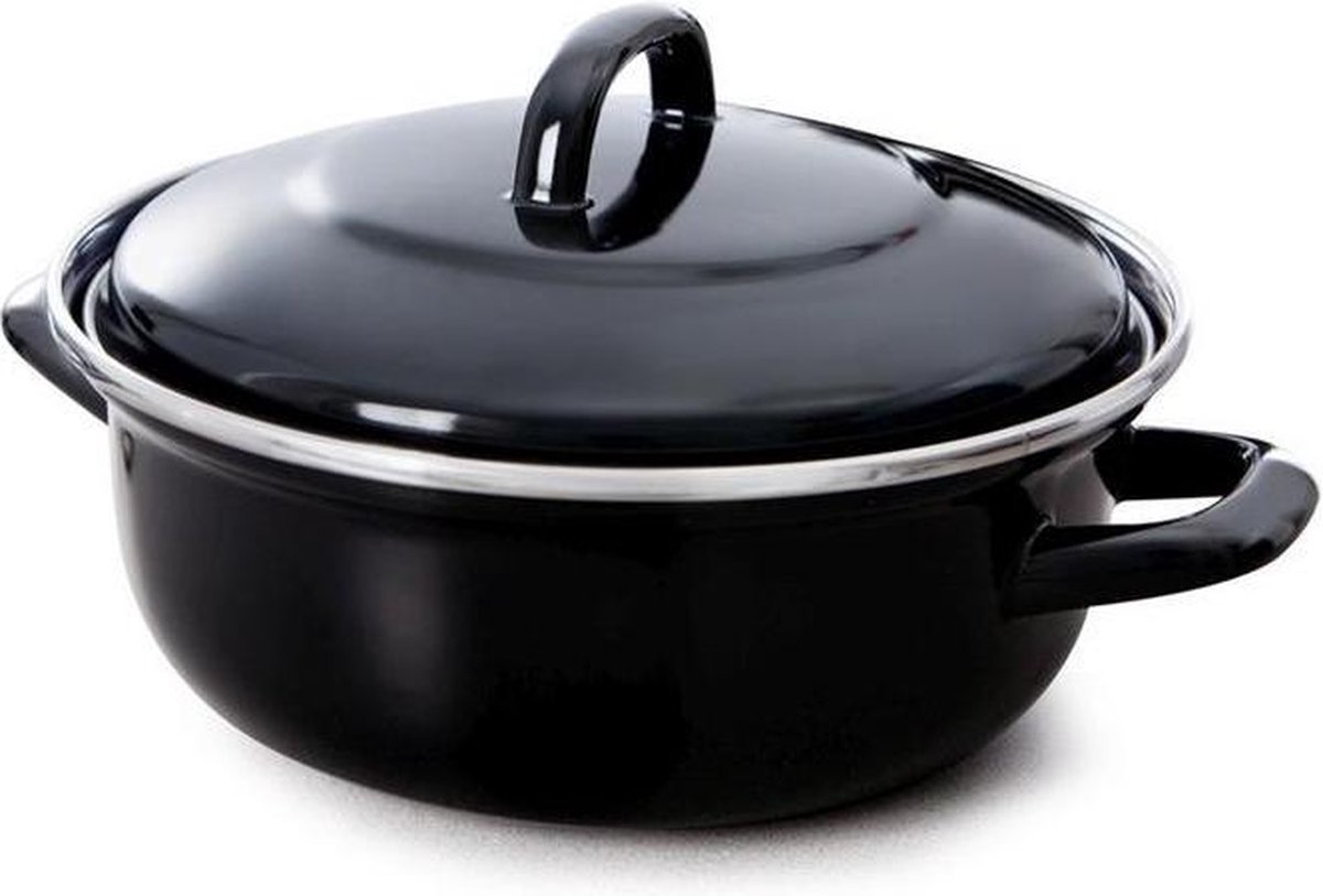 Bk Fortalit Stoof/Braadpan 24 cm - Zwart
