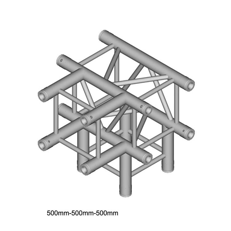 Duratruss DT 34 T40-TD T-stuk+omlaag