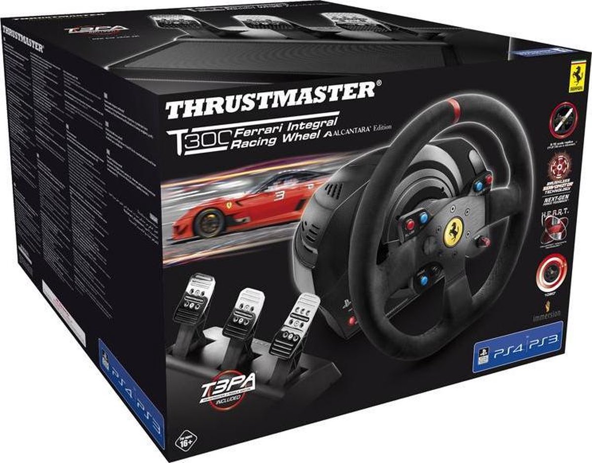 Thrustmaster T300 Ferrari Integral Racing Wheel Alcantara Edition - Zwart