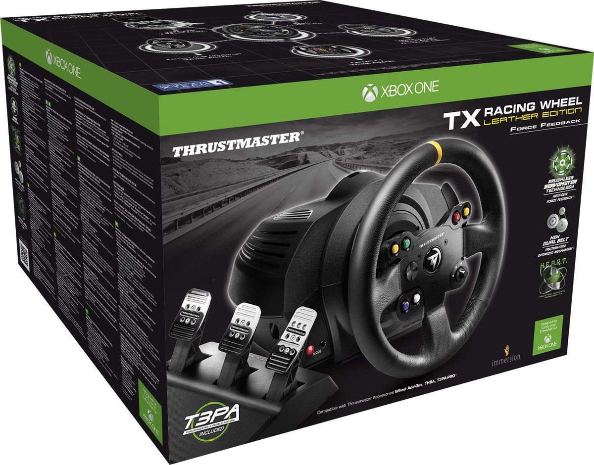 Thrustmaster TX Racing Wheel Leather Edition Xbox One & PC - Zwart