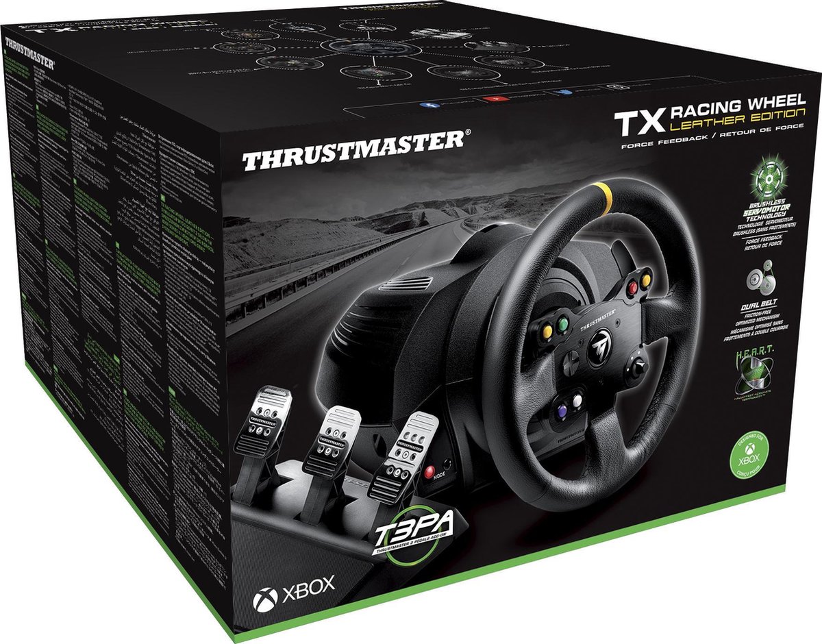 Thrustmaster TX Racing Wheel Leather Edition Xbox One & PC - Zwart