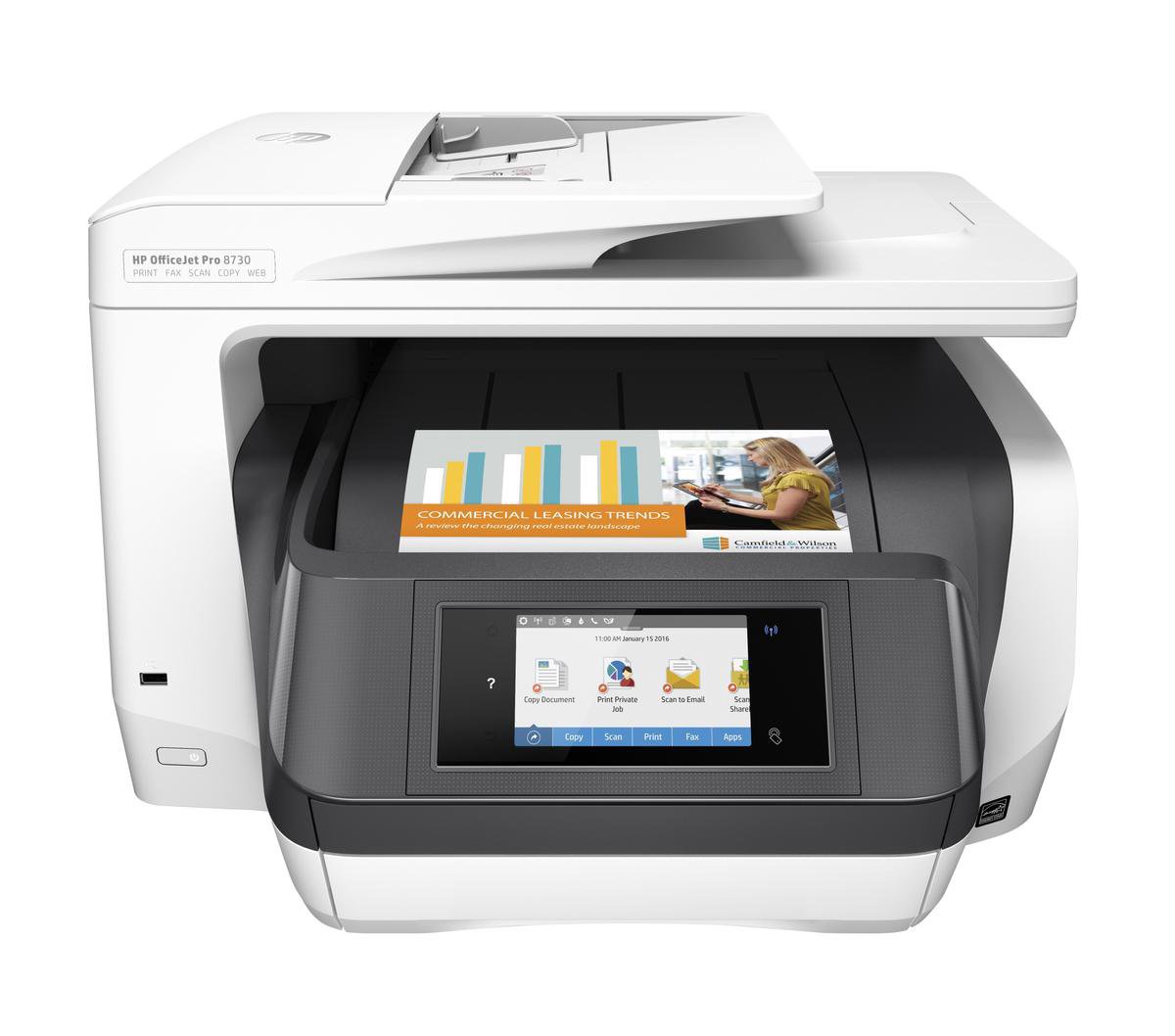 HP OfficeJet Pro 8730 All-in-One - Blanco