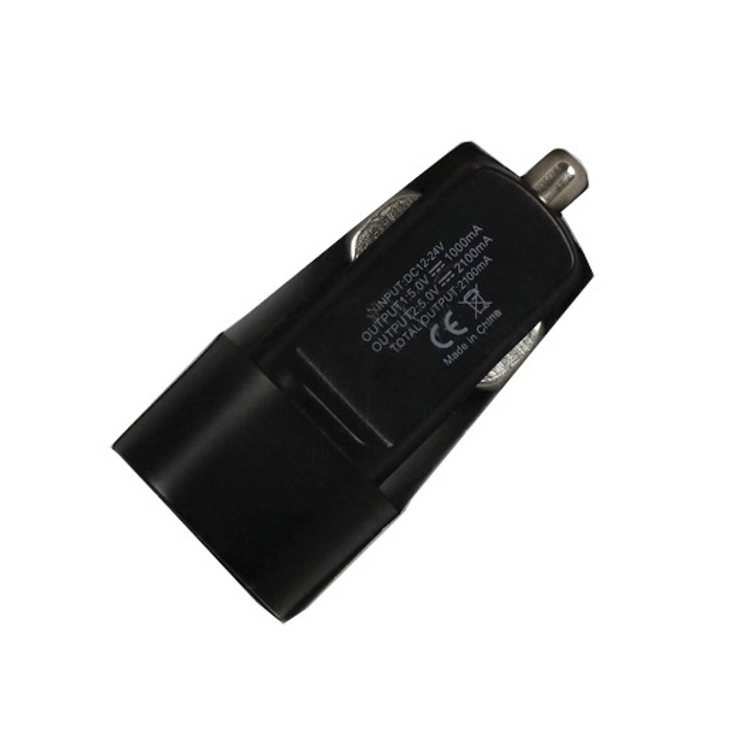 Be Connected Autolader 12v/24v Dual Usb 2a - Zwart