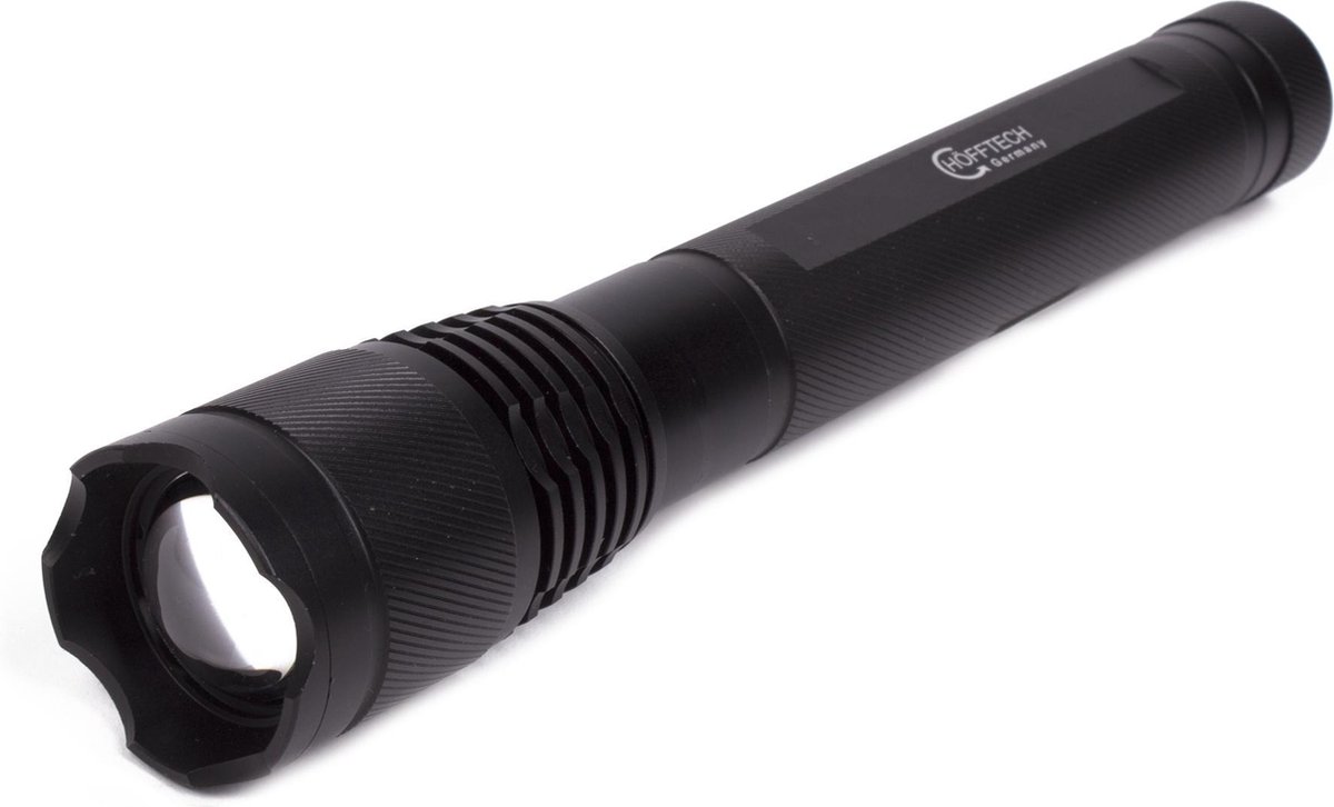 Hofftech Zaklamp Tactical Superbeam - 500 Lumen - Zwart