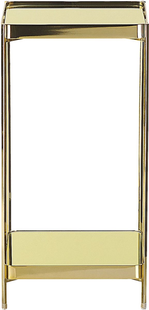 Beliani Alsea Bijzettafel Metaal 29 X 29 Cm - Goud