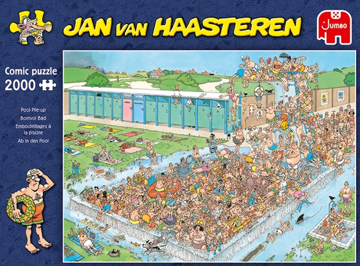 Jumbo Jan Van Haasteren Bomvol Bad 2000 Stukjes