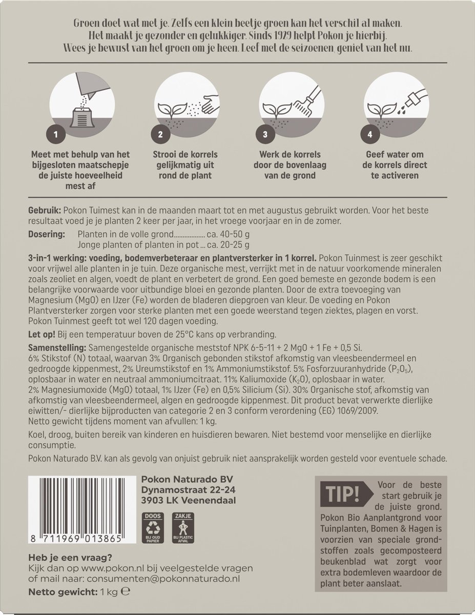 Pokon Tuinmest 1kg