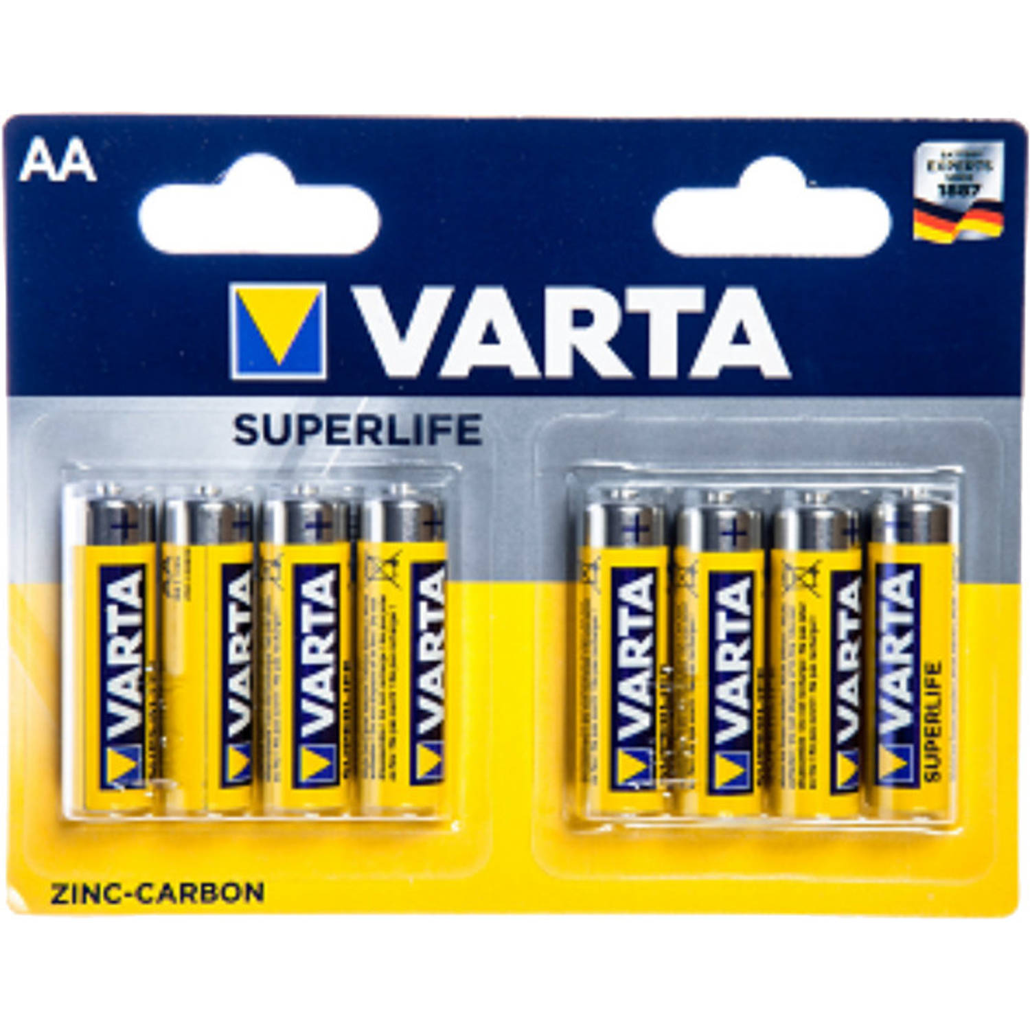 Varta Batterijen Aa Superlife R06 1,5v Zink-carbon 8 Stuks