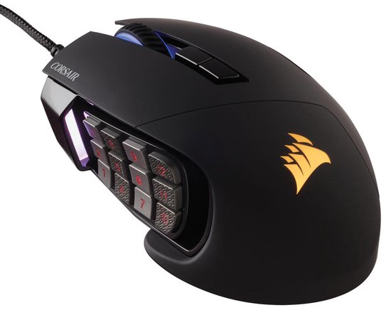 Corsair Scimitar Elite RGB Gaming Muis - Zwart
