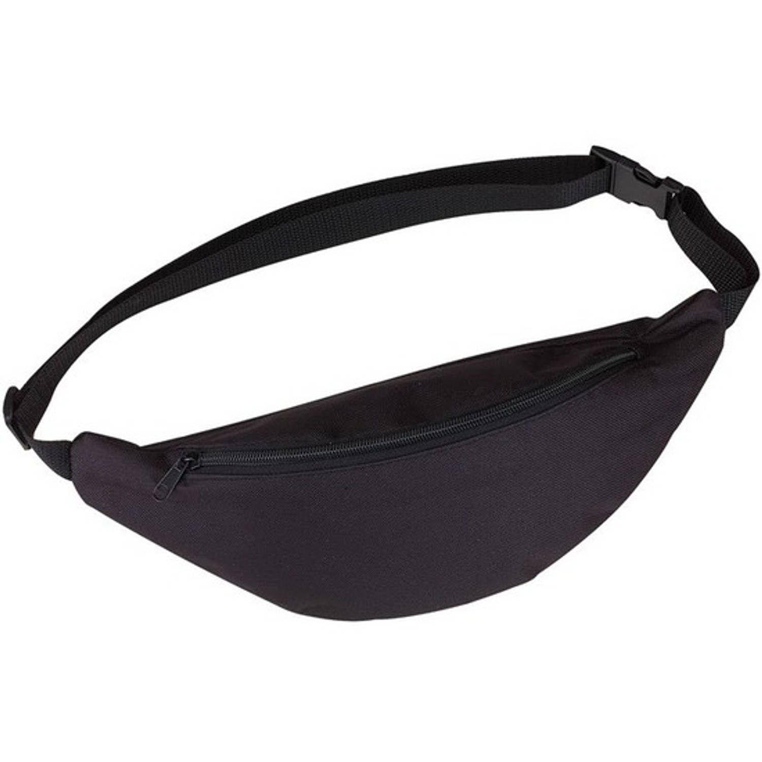 Heuptasje/buideltasje 35 Cm - Festivaltasjes Outdoor - Fanny Pack - Zwart