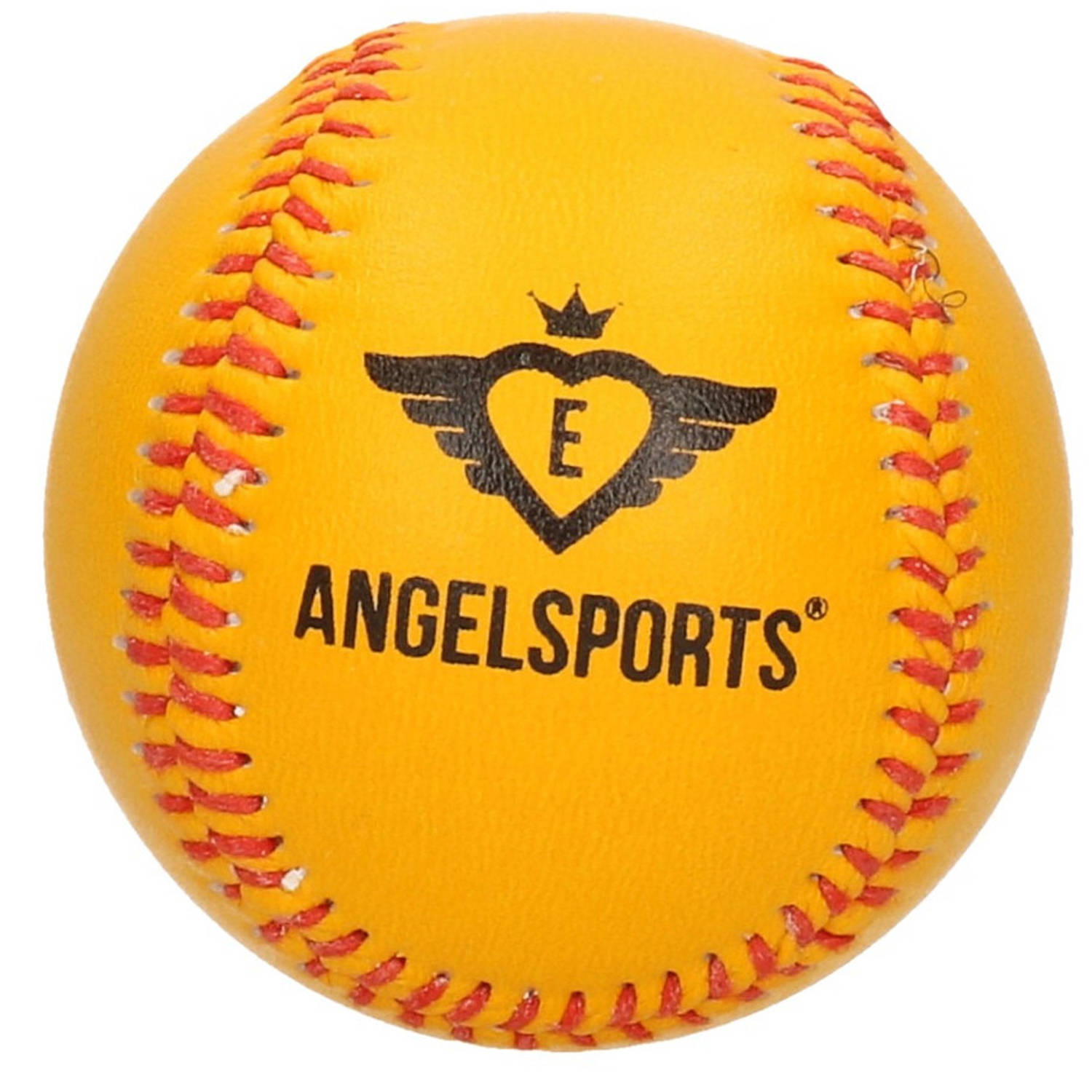 Oranje/gele Honkbal/softbal 10 Cm - Buitenspeelgoed Balsport - Professionele Honkballen - Geel