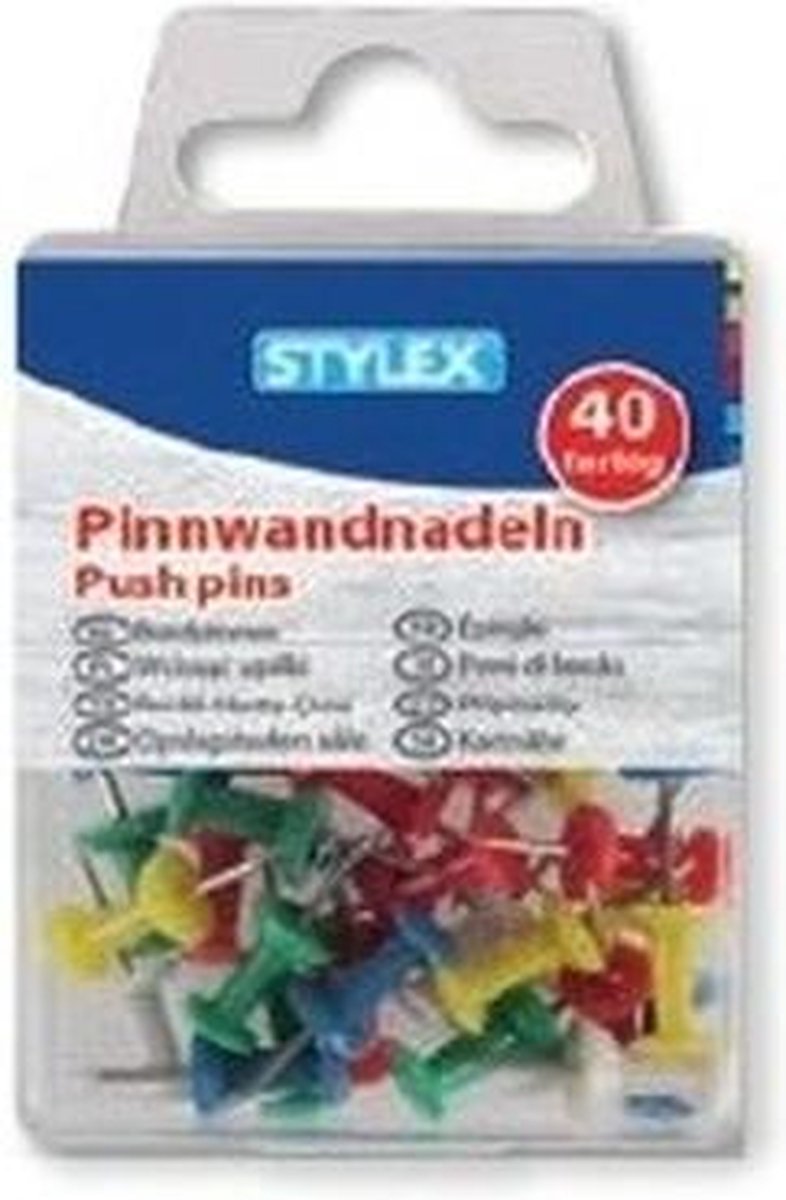 Prikbord/memobord Naturel Kurk Inclusief 40 Gekleurde Punaises 60 X 40 Cm - Beige