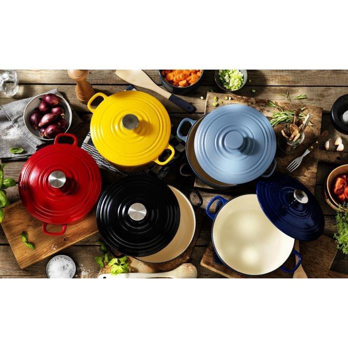 Bk Bourgogne Braadpan 28 cm Chili Red - Rood
