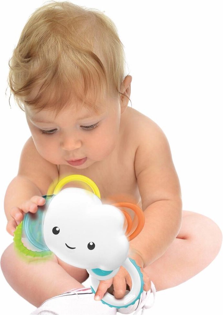 Clementoni Rammelaar Regenwolk 20 Cm - Wit