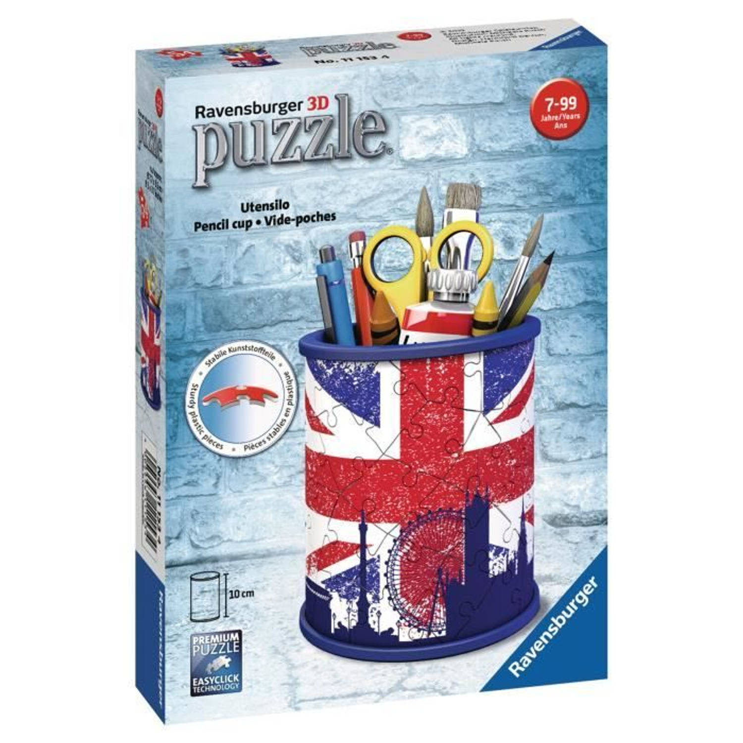 Ravensburger Puzzel 3d Pot A Crayons - Union Jack