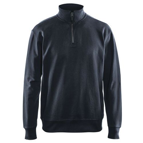 Blaklader Sweatshirt met halve rits zonde zakken 3369 - donker marineblauw