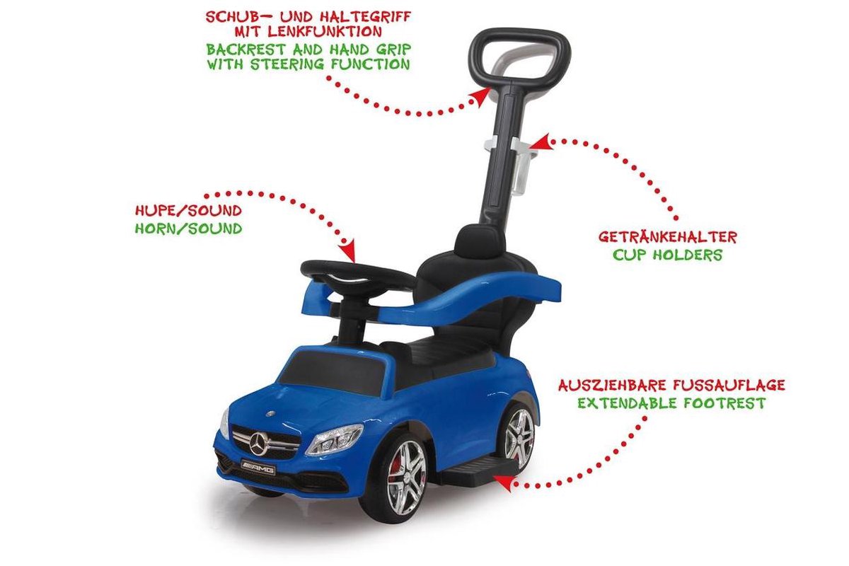 Jamara Loopauto Mercedes Amg C63 63,5 X 34 Cm - Blauw