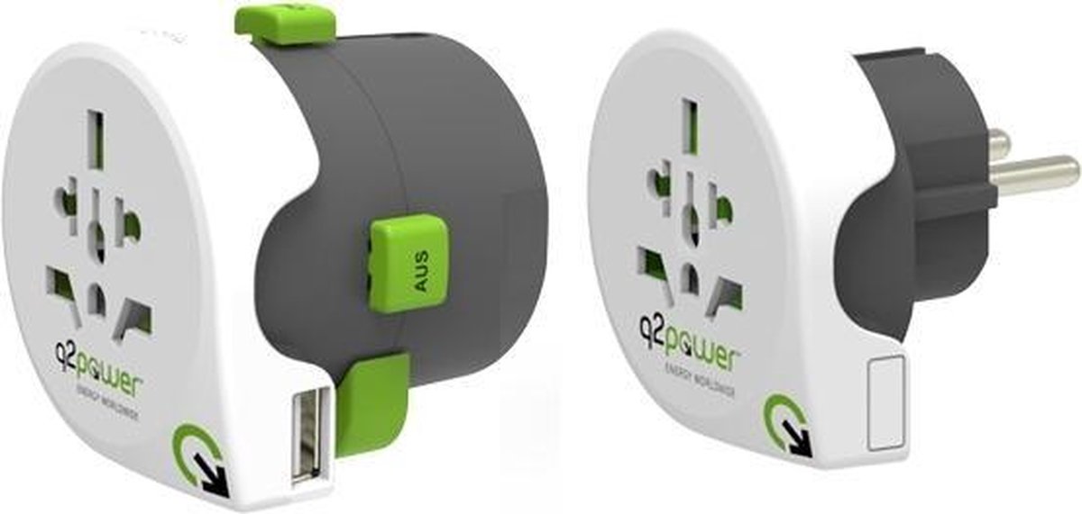 Q2 Power Q2Power - World Adapter Qdapter 360 USB