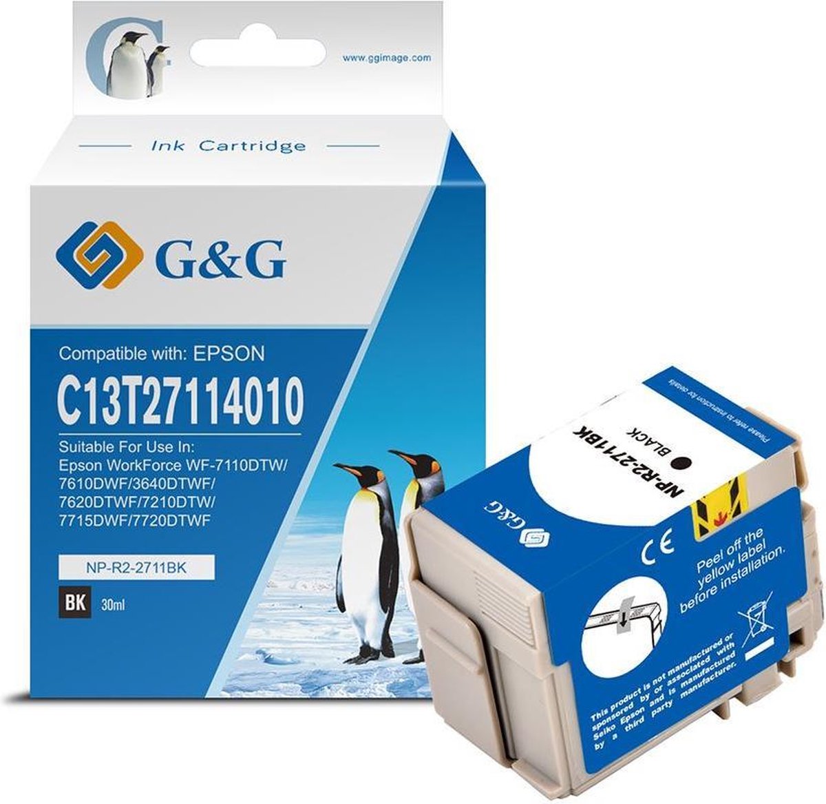 G&G 27XL Cartridge - Zwart