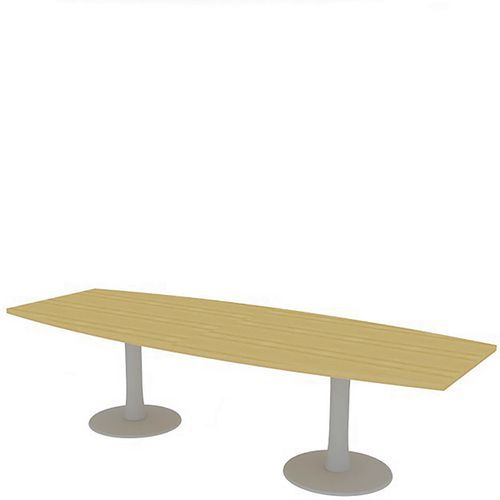 Quadrifoglio Vergadertafel Tonvormig lengte 280 cm -