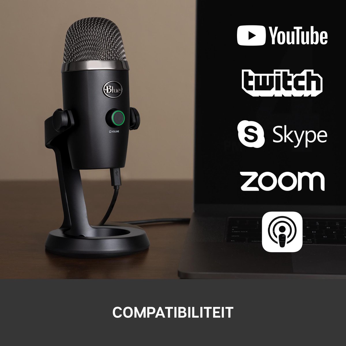 Blue Microphone Blue Yeti Nano - Zwart