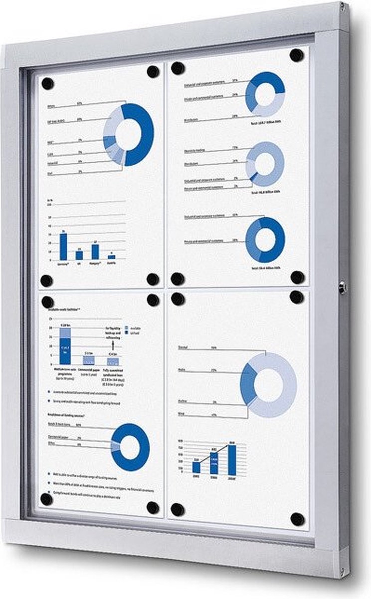 Jansen Display Vitrinekast / Mededelingenbord - Premium -