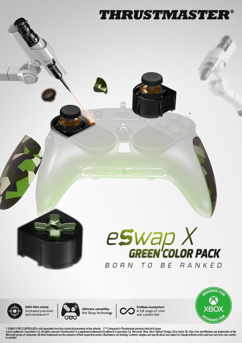 Thrustmaster eSwap X Pro Controller Accessoirepakket - Groen